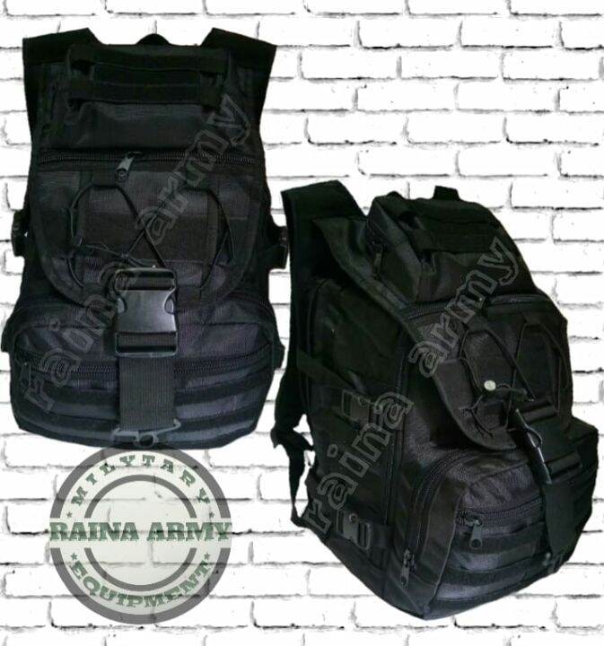 Tas Ransel Army Tas Punggung Army Model Region Hitam Polos