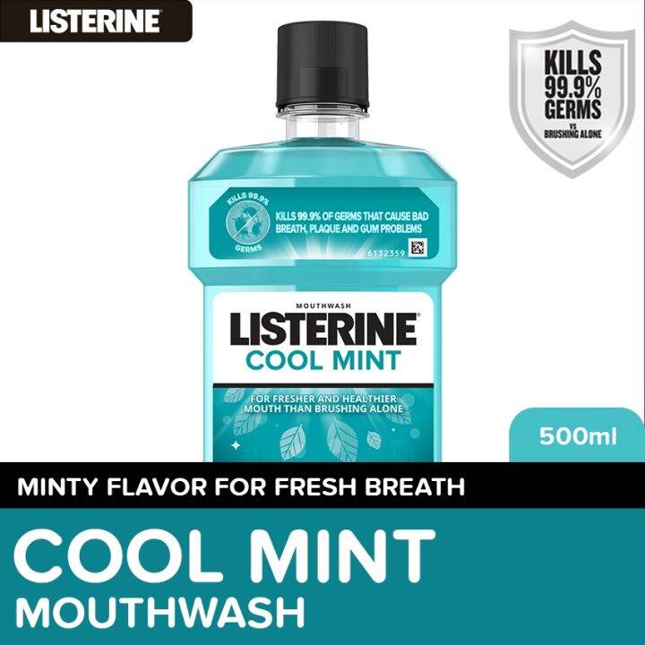 Listerine Cool Mint Mouthwash 500ml Oral Care Mint Fresh To Fight Bad