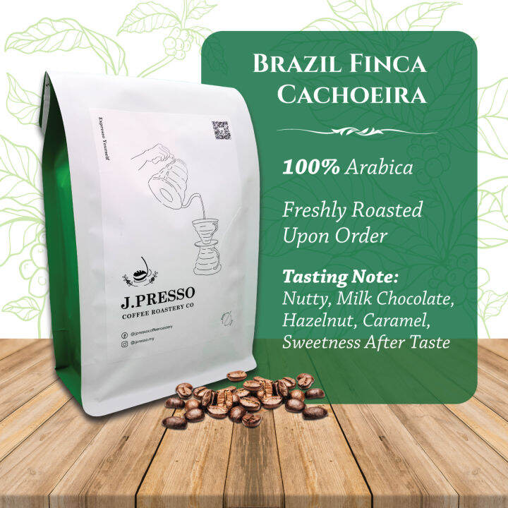 Coffee Bean J Presso Arabica Brazil Finca Cachoeira South