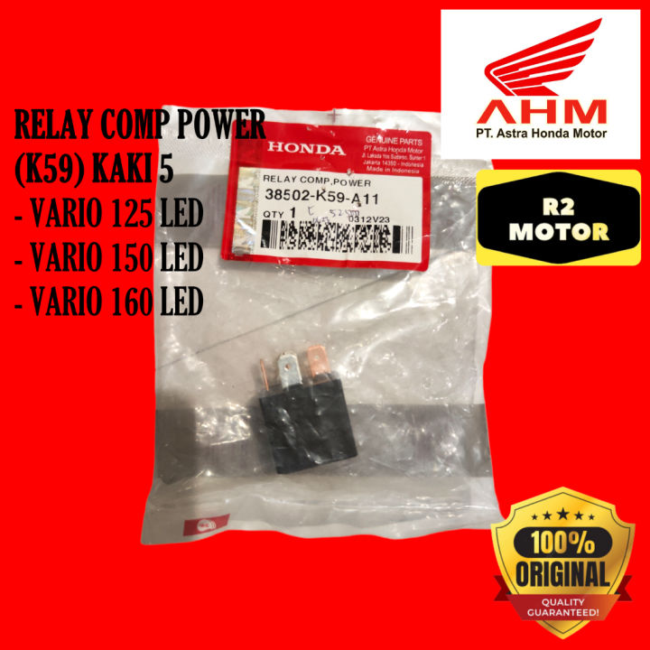 RELAY COMP POWER BENDIK SWITCH STARTER KAKI 5 38502 K59 AHM HONDA VARIO