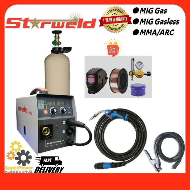 Starweld Mig Skill Gas Set Mig Welding Machine Lazada