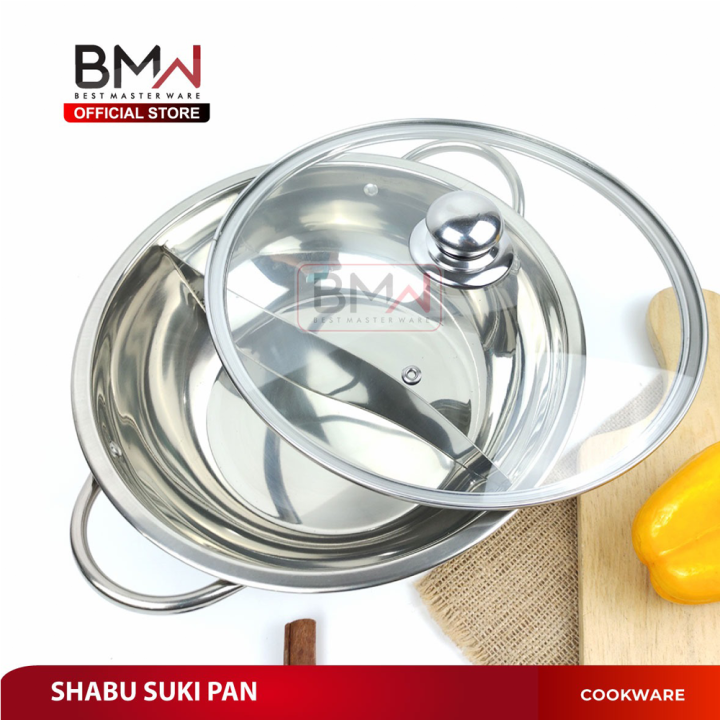 Best Mater Ware Panci Shabu Sekat Bahan Stainless Steam Boat Panci