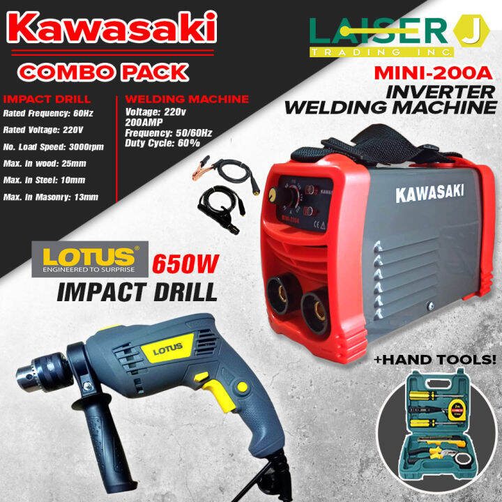 Kawasaki Inverter MINI Welding Machine 200AMP MINI 200A And Lotus