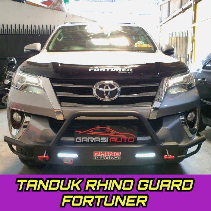 Tanduk Depan Pengaman Bumper Guard Rhino Towing All New Fortuner Vrz