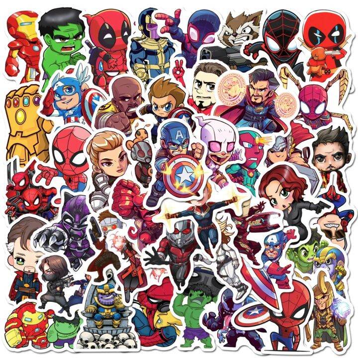 Hot Pcs Disney Marvel The Avengers Anime Stickers Cute