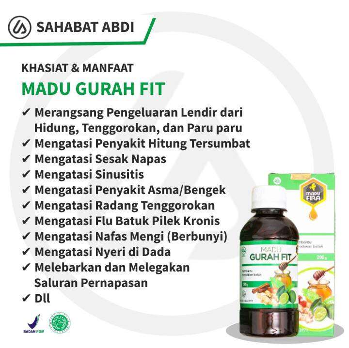 Madu Gurah Fit Bukan Brocasma Atasi Asma Sesak Nafas Batuk Gurahfit