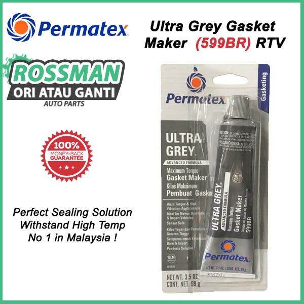 Permatex Ultra Grey Gasket Maker 599BR RTV Lazada