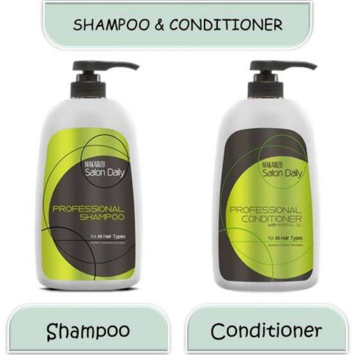 Makarizo Salon Daily Shampoo Conditioner 950ml Lazada Indonesia