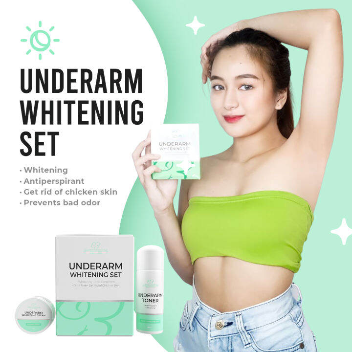 Underarm Whitening Set Regular Underarm Whitening Toner And Cream