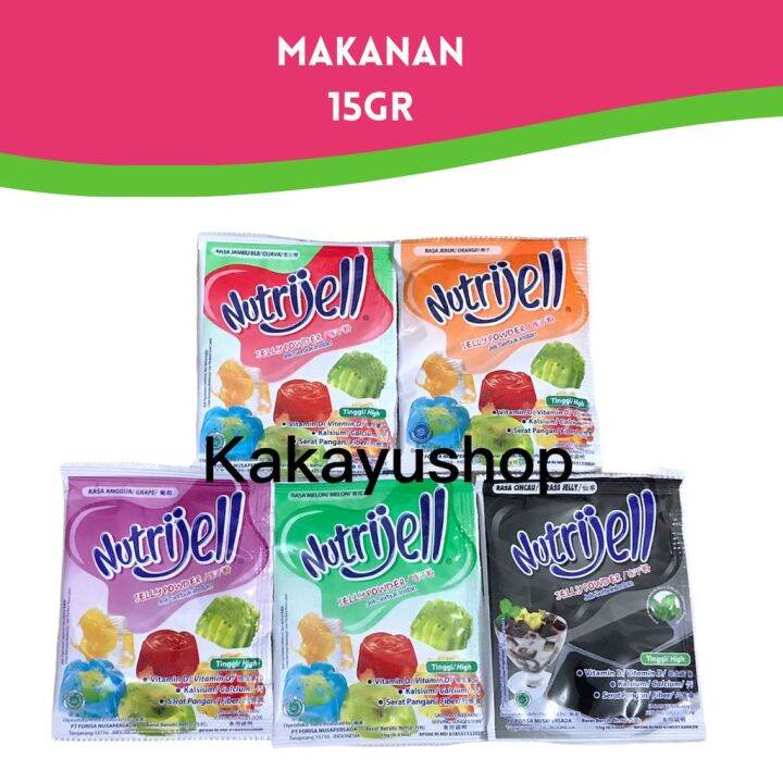 NUTRIJELL Jelly Powder Agar 15 Gr Makanan Lazada Indonesia