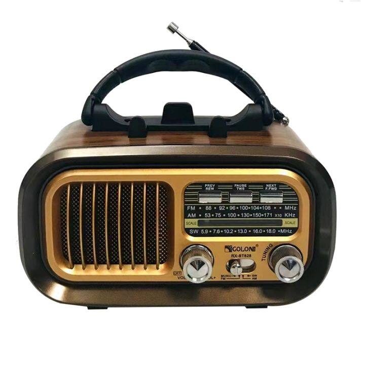 GOLON Retro FM AM SW Radio Full Band Portable Radio Receiver Wireless