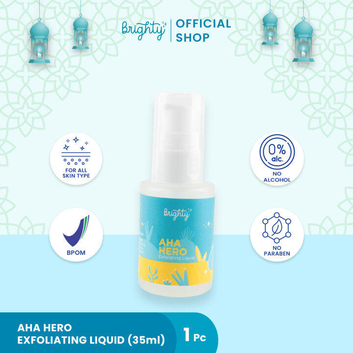 Brighty Aha Hero Exfoliating Liquid Serum Pencerah Ketiak Jerawat