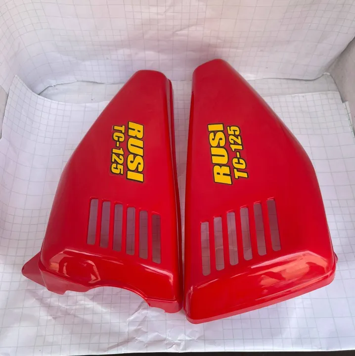 SIDE COVER RUSI TC125 2014 MODEL RED YSK BRAND Lazada PH