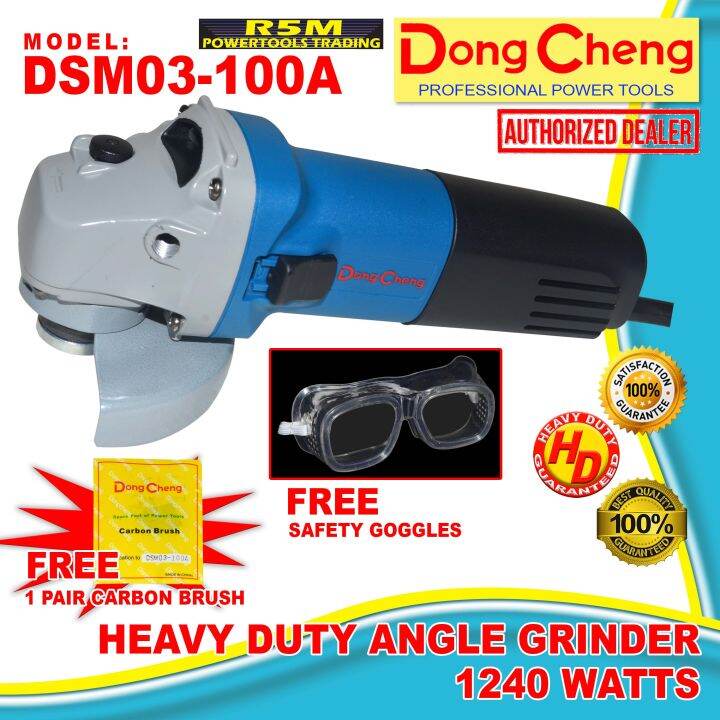 Dong Cheng Heavy Duty Angle Grinder Inches Watts Dsm A