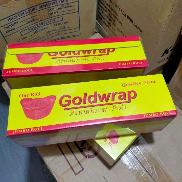 Aluminum Foil JUMBO Roll Gold Wrap 12 Inches X 300 Meters Lazada PH