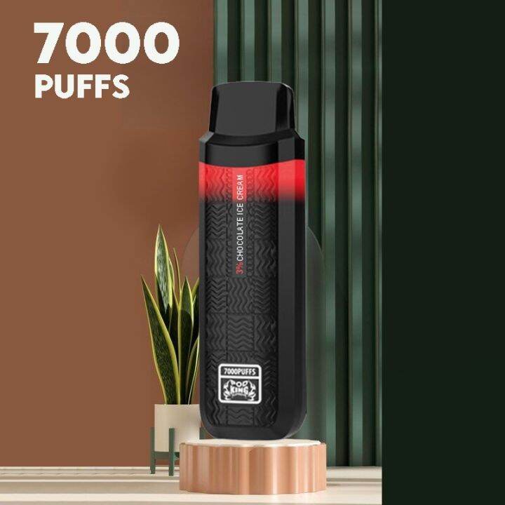 Vape PUFF BAR POD KING SUPREME 7000 PUFFS RECHARGEABLE DISPOSABLE LED