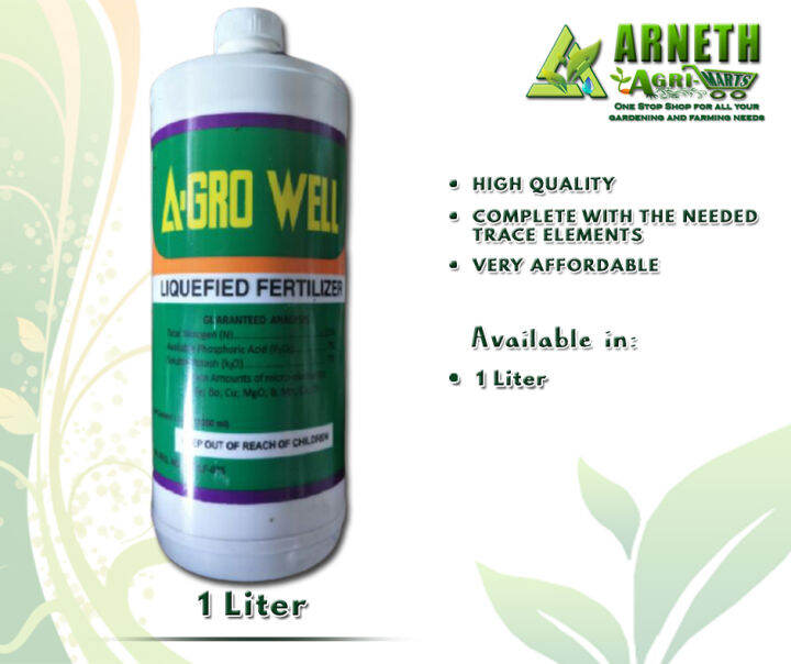 A Gro Well Liquified Fertilizer Liter Agrowell Agro Well Lazada Ph