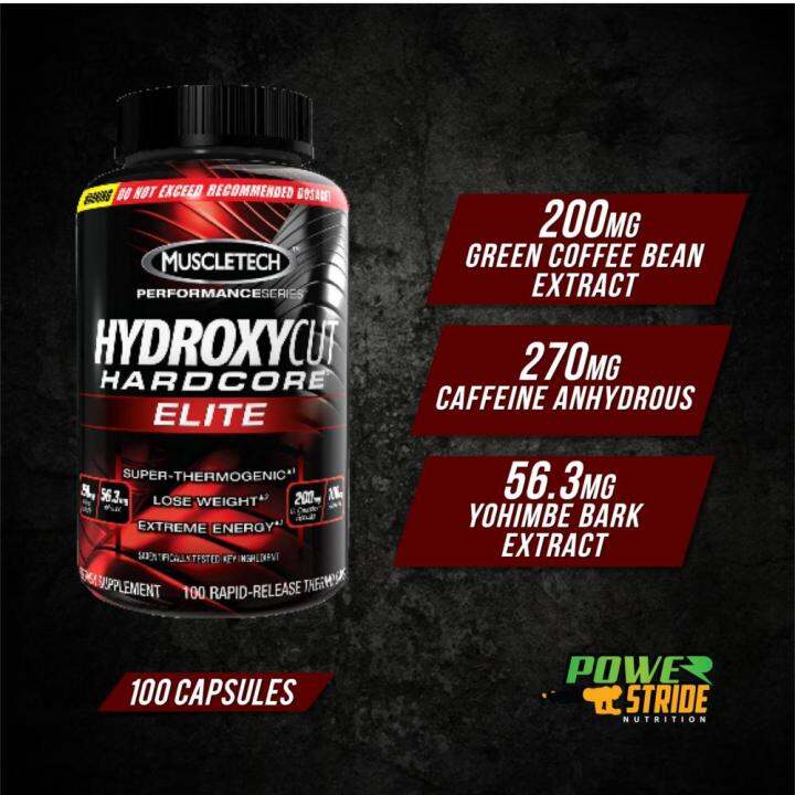 Muscletech Hydroxycut Hardcore Elite 100 CAPSULES Lazada PH