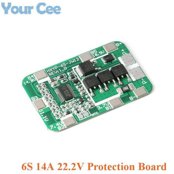 6S 14A 22 2V PCB BMS 18650 Protection Board For 18650 Li Ion Lithium