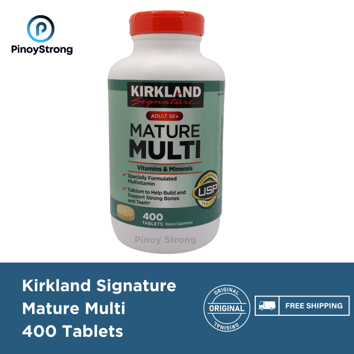 Kirkland Signature Adult 50 Mature Multi Vitamins Minerals 400