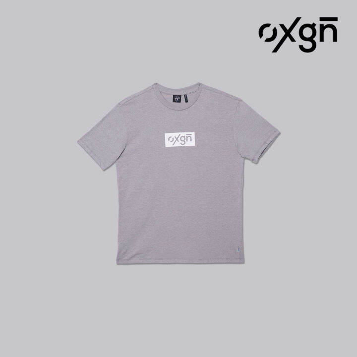 OXGN Logo Regular Fit Graphic T Shirt For Men Gray Lazada PH