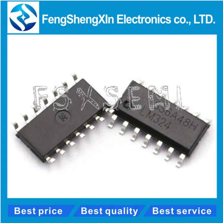 50ชน ลอต LM324DR LM324DT LM324 SOP 14 Single Supply Quad Operational