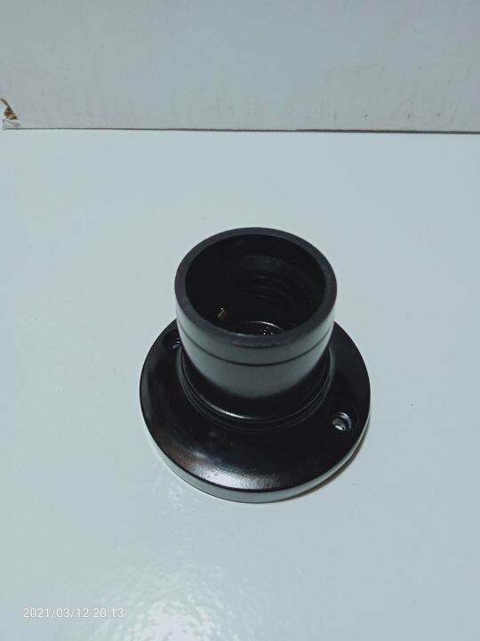 Fitting Plafon Bulat Hitam BROCO 210L Ceiling Lamp Holder BROCO 210L