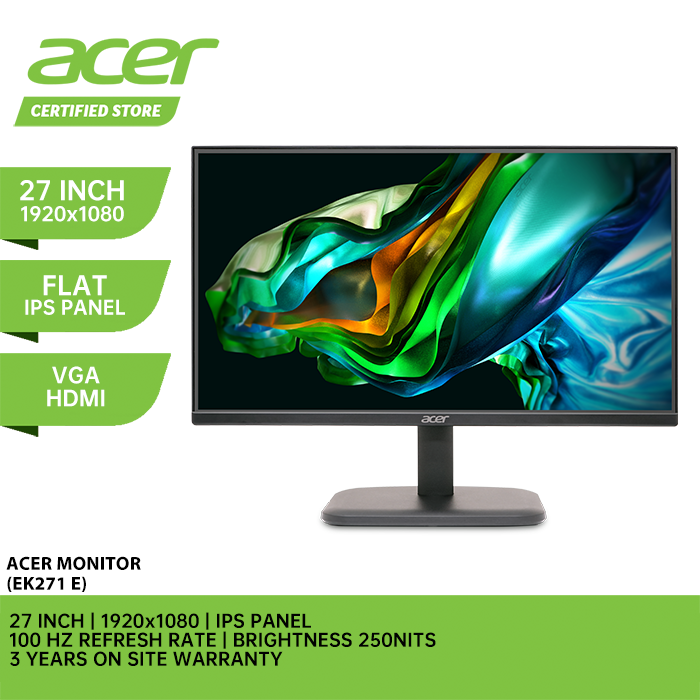 Acer Monitor Ek E Inch Fhd Ips Hz Ms Lazada