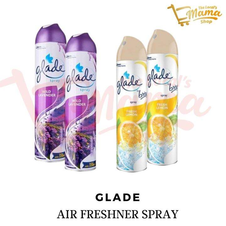 X Bottle Glade Air Freshner Spray Wild Lavender Fresh Lemon