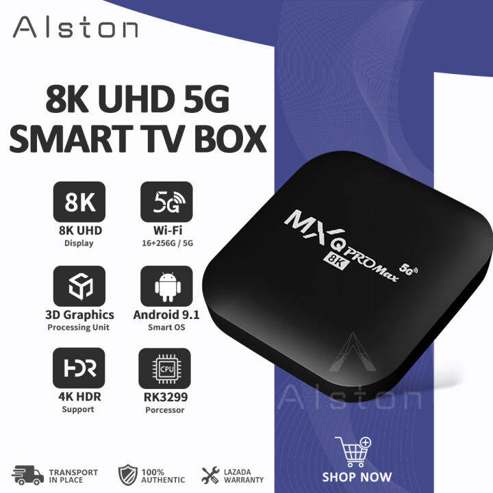 MX Q Pro Max 8K UHD 5G 16 256G Android Color Ultra HD TV Box 2 4GHz I8