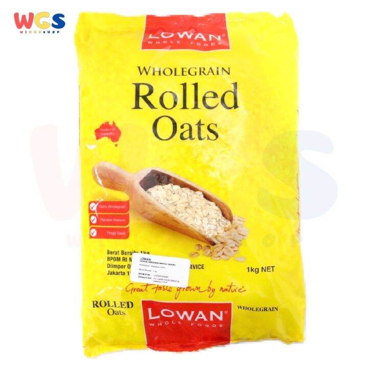 Lowan Oatmeal Wholegrain Rolled Oats Kg Lazada Indonesia