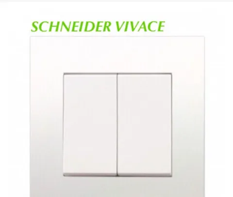 Schneider Vivace 2 Gang 1 Way Switch Vivace 2Gang Switch Vivace 2