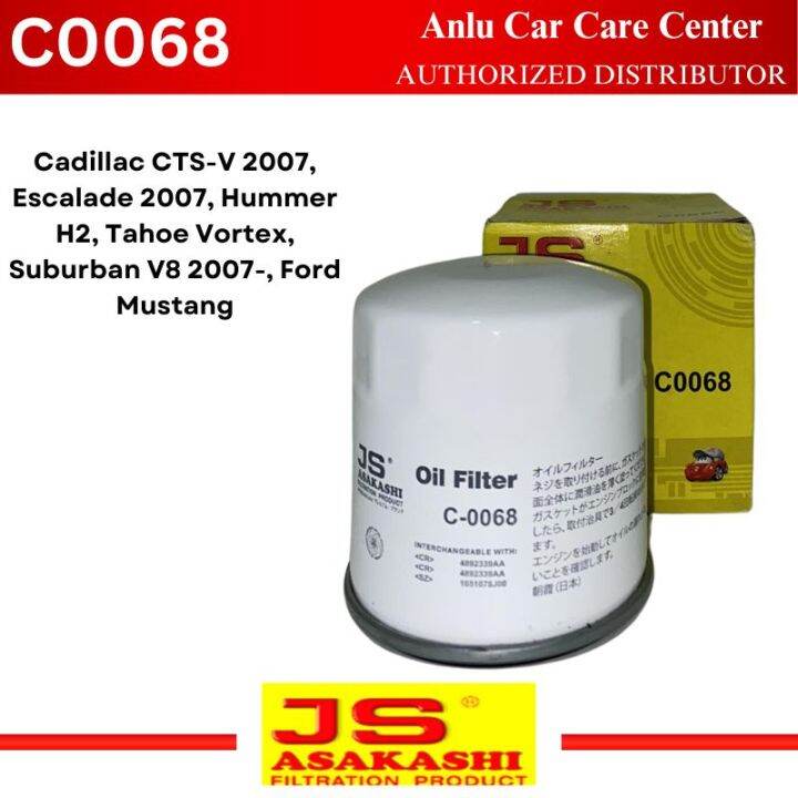 Js Asakashi Oil Filter For Cadillac Cts V Escalade Hummer H