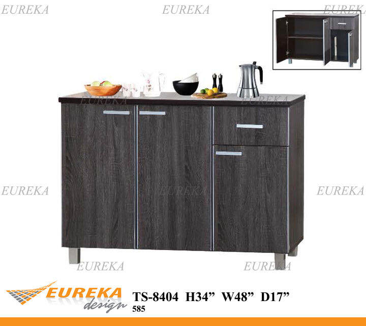 Eureka Ft Low Kitchen Cabinet Kabinet Dapur Almari Masak Lazada