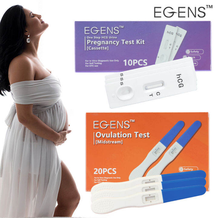 Pcs Set Egens Pcs Hcg Pregnancy Test Cassette Pcs Lh Test