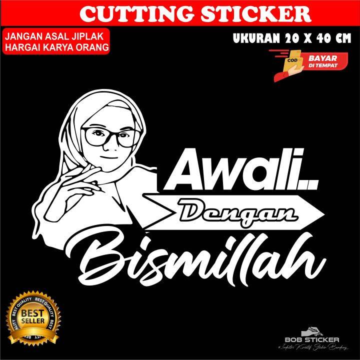 Cutting Sticker Stiker Variasi Kata Kata Kaca Mobil Dan Body Mobil