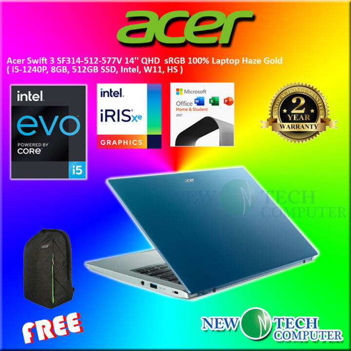 Laptop Acer Swift 3 Evo Intel I5 SF314 512 54ES SILVER SF314 512 53HR