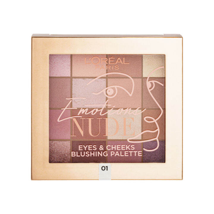 L Oréal Paris Emotions Nude Eyes Cheeks Blushing Palette 15g Lazada