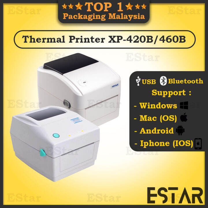 Thermal Printer A Thermal Sticker Bluetooth Usb Xprinter B B Air