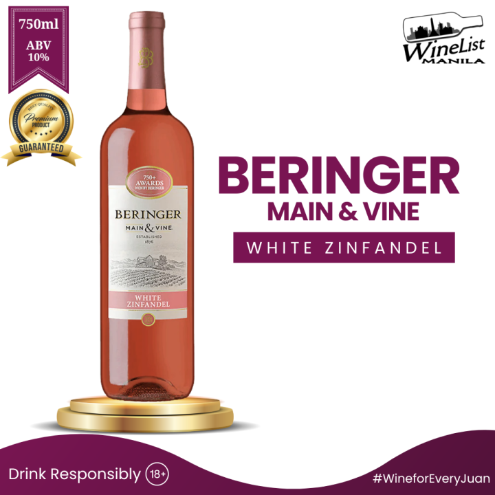 Beringer Main Vine White Zinfandel California USA Pink Wine