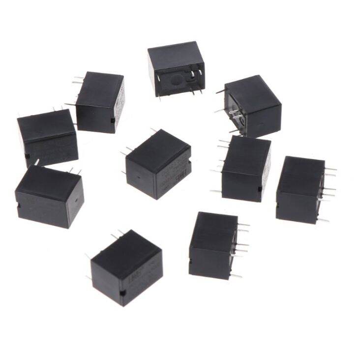 10pcs JRC 21F 4100 DC Mini Power Relay 6 Pin PCB Mount Circuit Board