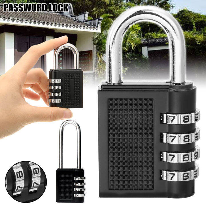 Password Lock Combination Padlock 4 Digit Zinc Alloy Combination Lock