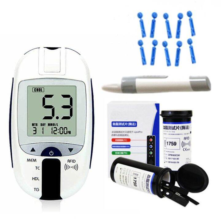 In Lipid Profile Meter Total Cholesterol Tc Triglyceride Tg Density