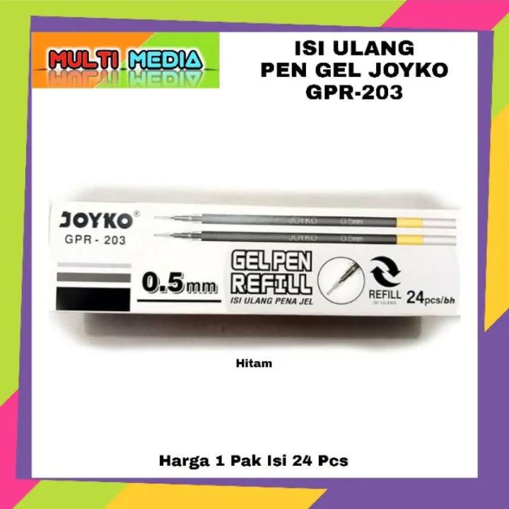 GEL PEN REFILL JOYKO GPR 203 ISI PEN GEL ISI BOLPOIN JOYKO 1 PAK