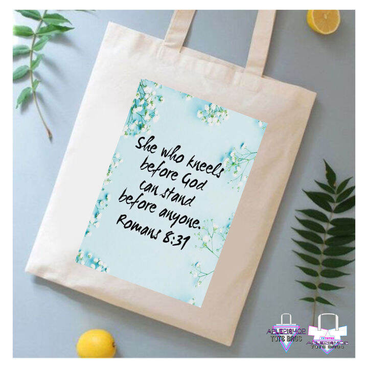 High Quality Canvas Katsa Tote Bags Bible Verse Bv Bv Lazada Ph