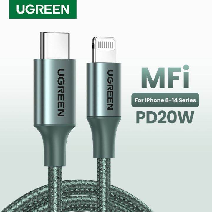 UGREEN MFi USB C To Lightning Cable PD20W Fast Charging For IPhone 14