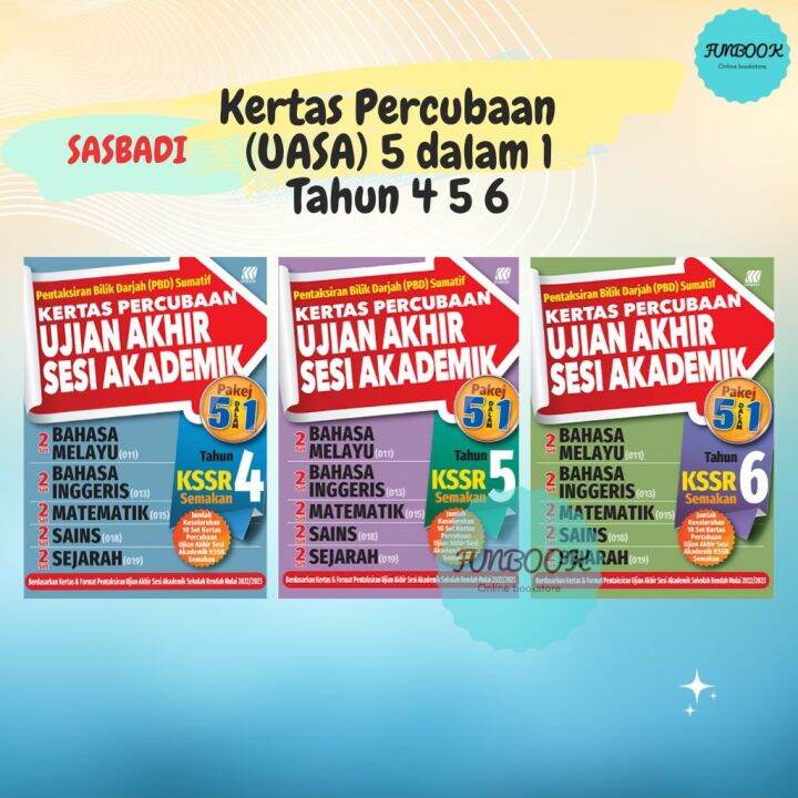 FUNBOOK SASBADI Latihan Aktiviti Tahun 4 5 6 Kertas Percubaan Ujian