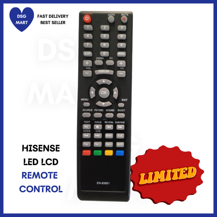 Dsg Hisense Remote Control Hisense Flat Panel Lcd Led Tv Remote Control