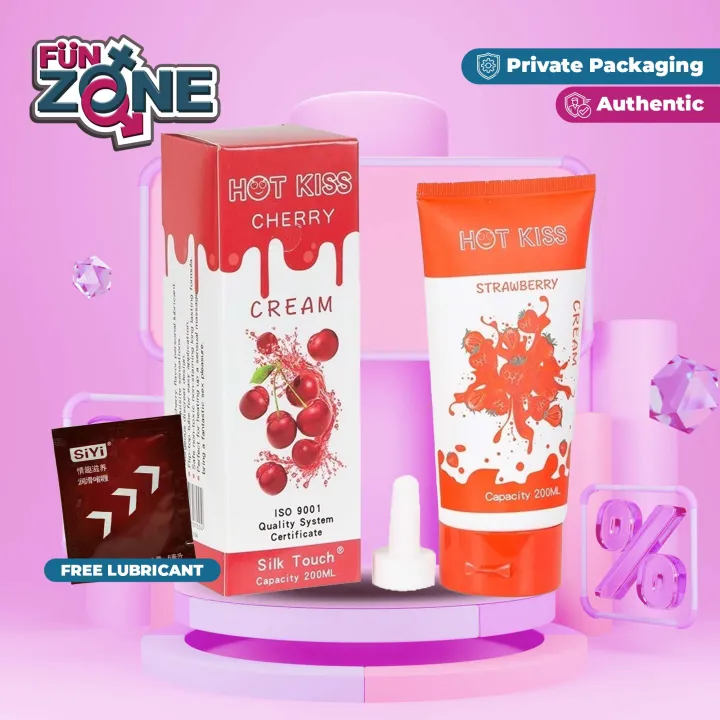 Funzone Hot Kiss Ml Flavored Lube Vagina Anal Lubricant Cherry