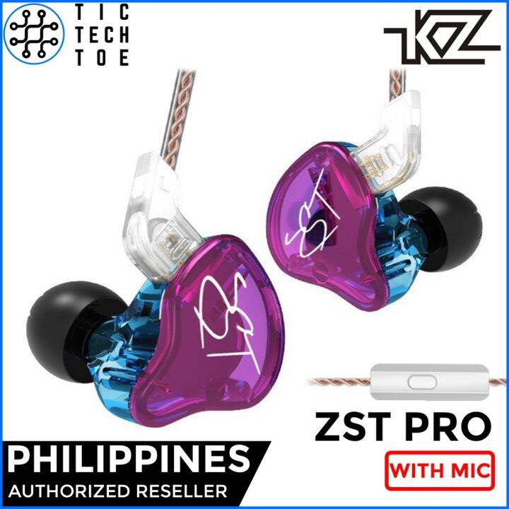 KZ ZST Pro Dual Driver Earphones With Mic Lazada PH